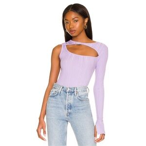 Revolve Song of Style Landon Cut Out Sweater in Lilac S